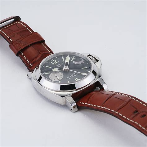 panerai brown leather strap wrist|genuine Panerai straps.